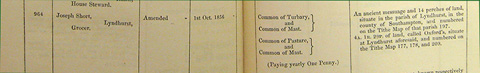 Sample Claim of Joseph Short