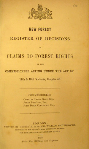 1858 Claims
